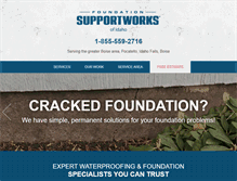 Tablet Screenshot of foundationrepairidaho.com